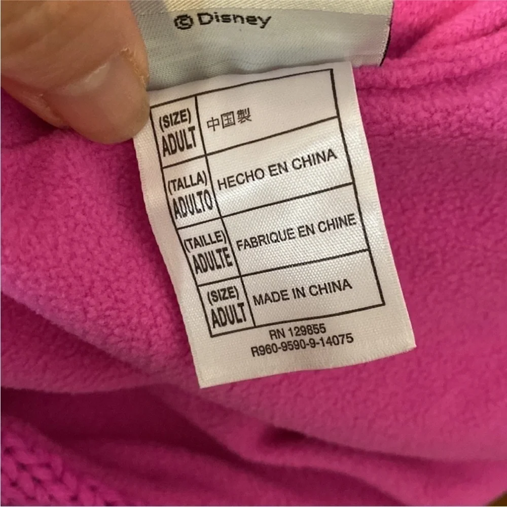 🎉4/20$ DISNEY PARKS Mickey Mouse Beanie Hat Scarf attached Hot Pink Green Cozy